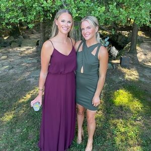 Ali & Jay Cutout Mini Dress in Green - Size S